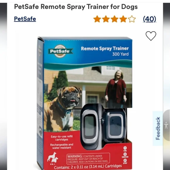 NIB PetSafe Remote Spray Trainer 300 yards Dog train alternative